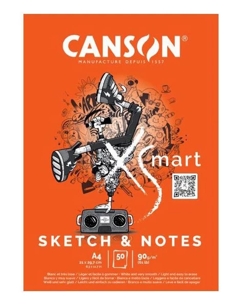 Canson XSmart Sketch Notes A4 90g 50 Sayfa ürün görseli 1