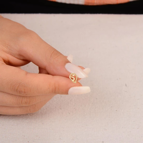 14 Ayar Altın Damla Küpe 1,03 gr - Resim 4