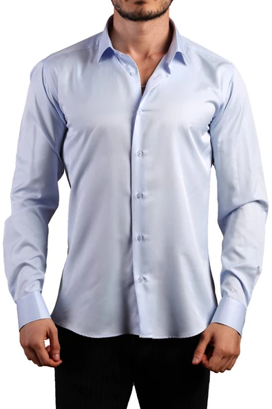 Mavi 8 Drop Ekstra Uzun Kol Dar Kesim Micro Kumaş Kol Düğmeli Slim Fit Erkek Gömlek - 197-4 ürün görseli 1
