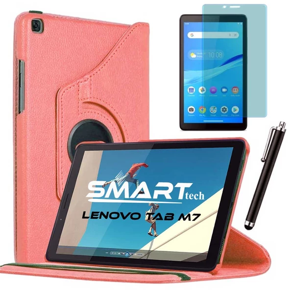 Lenovo Tab M7 7 inç Standlı Tablet Kılıfı Ekran Koruyucu Kalem Set ürün görseli 1