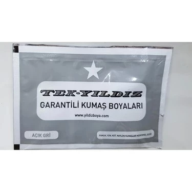 TekYıldız Kumaş Boyası - Açık Gri ürün görseli 1