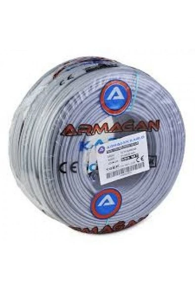 ARMAĞAN CCTV 2+1 (2X0.22mm) 250m - %100 BAKIR 75 OHM ürün görseli 1