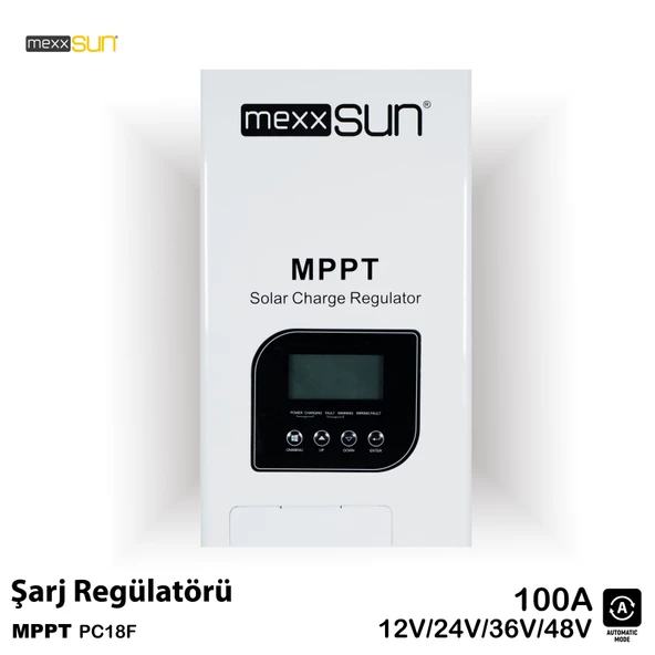 Mexxsun 12/24/48V 100A MPPT Şarj Regülatörü ürün görseli 1