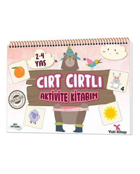 2-4 Yaş Cırt Cırtlı Aktivite Kitabım Yeti Kitap ürün görseli 1