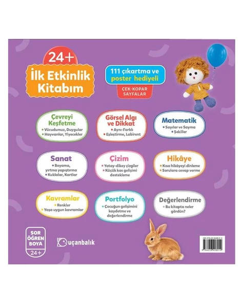 İlk Etkinlik Kitabım Çek Kopar Sayfalar - Resim 2