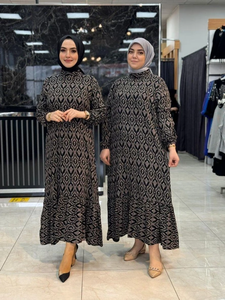 Aysum Elbise Kahverengi ürün görseli 1
