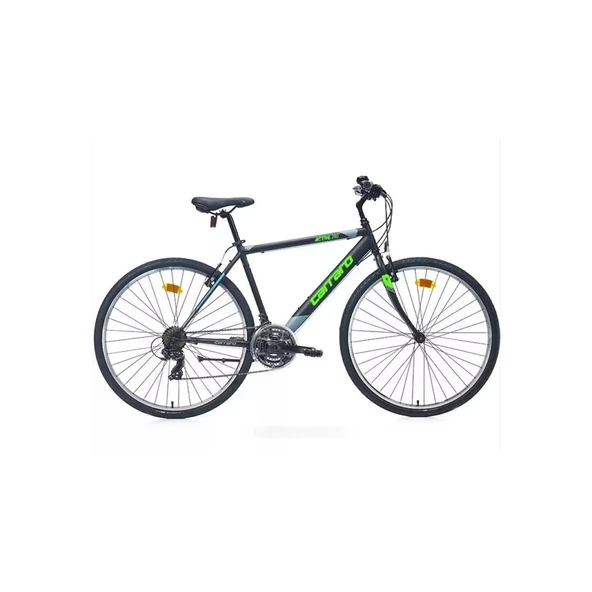 Carraro Active 280 V Fren 21 Vites 28 Jant Şehir Bisikleti Siyah Yeşil 49 Kadro ürün görseli 1