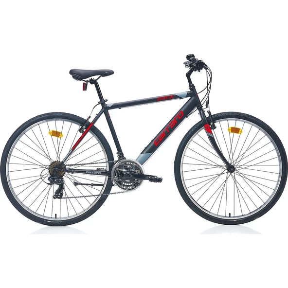 Carraro Active 280 V Fren 21 Vites 28 Jant Şehir Bisikleti Siyah Kırmızı 49 Kadro ürün görseli 1