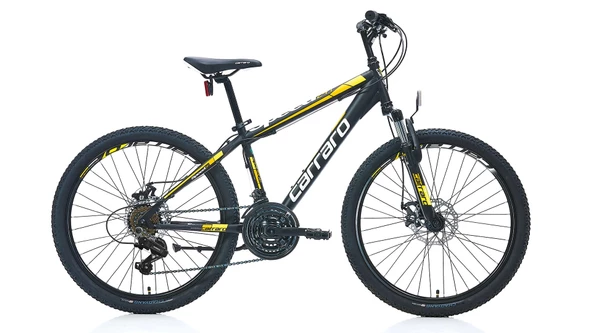 Carraro Speed 241 MD Disk Fren 21 Vites 24 Jant Dağ Bisikleti Siyah Sarı ürün görseli 1
