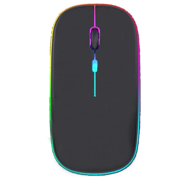 Sprange SRM1 Rgb Ledli Şarjlı Çift Mod 2.4GHz Wireless +  5.1V Bluetooth Mouse ürün görseli 1