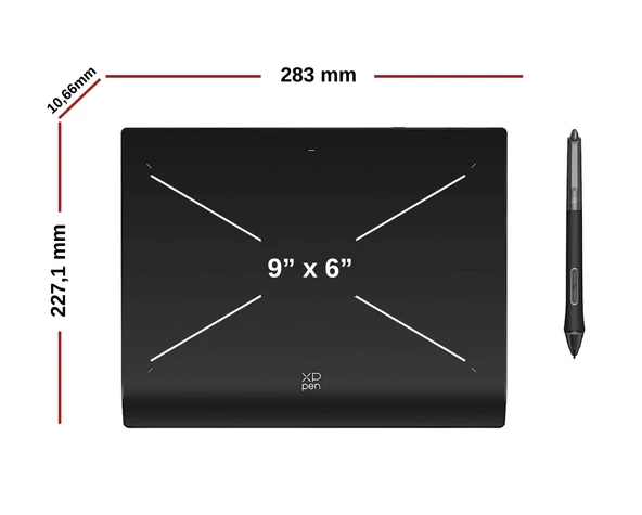 XP-Pen Deco Pro MW 2nd Generation Bluetooth Kablosuz Grafik Tablet Medium - Resim 4