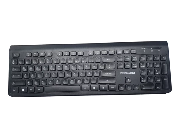 Concord C69 Kablosuz Multimedya Türkçe Q Klavye Mouse Seti - Resim 3
