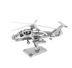 ABD KOMANCİ HELİKOPTER 3D Metal Maket Bulmaca Puzzle modeli kitleri DIY 14+ Yaş 55+ parça ürün görseli 1