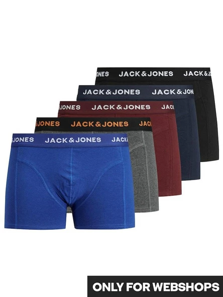 Jack Jones Black 5 Li Paket Erkek Boxer 12167028 ürün görseli 1