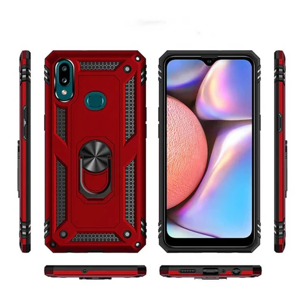 Galaxy A10S Yüzüklü Standlı Manyetikli Armor Vega Zırh Kılıf ürün görseli 1