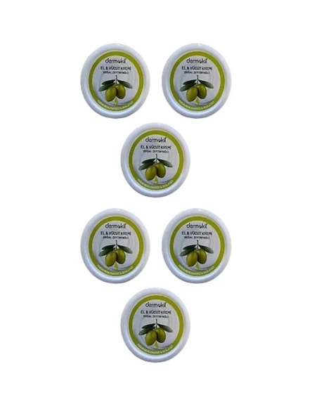 Dermokil Doğal Zeytinyağlı El Kremi 220 ml X 6 Adet 617888931115 ürün görseli 1