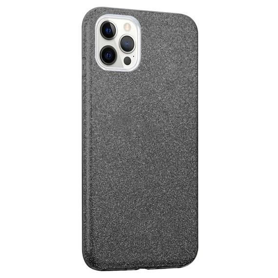 Vendas iPhone 13 Pro Simli Tasarımlı Parlak Yüzeyli Sert Silikon Kılıf ürün görseli 1