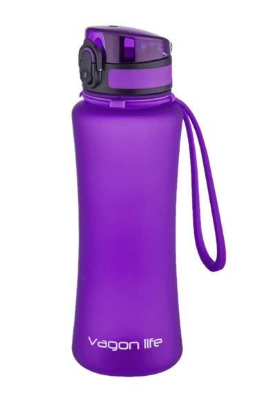 Vagonlife 550 ml Tritan  Silikn Taşıma Askılı Su Matarası ürün görseli 1