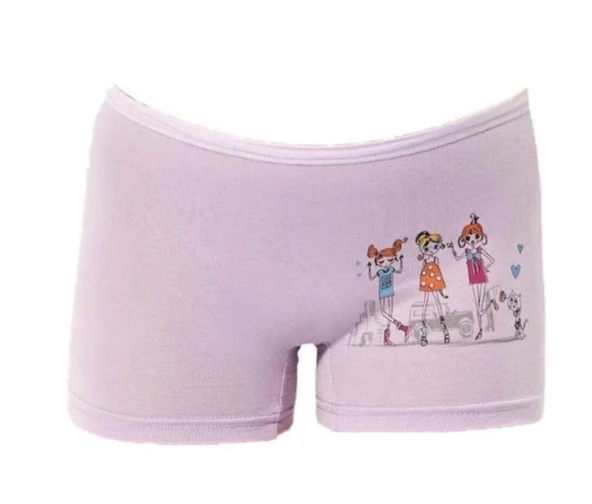 KOTA 3409 KIZ ÇOCUK RENKLİ BASKILI BOXER 6 ADET ürün görseli 1