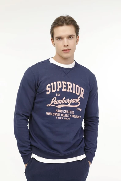 LUMBERJACK ML HECTOR 16URB1044 4FX ERKEK SWEATSHİRT ürün görseli 1