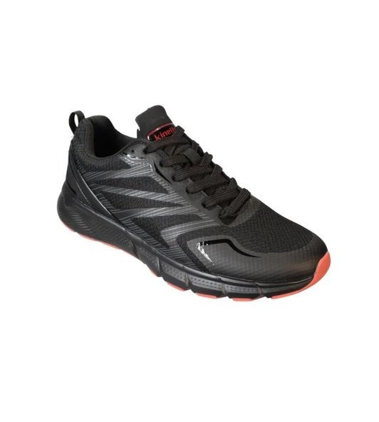 KİNETİX Erkek Siyah Gri Sneaker Spor Yürüyüş Ayakkabı ürün görseli 1