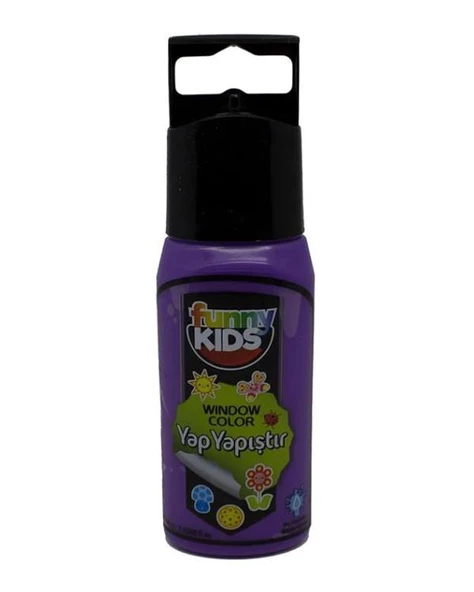 Funny Kids Yap Yapıştır Mor 60cc ürün görseli 1