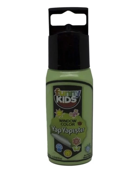 Funny Kids Yap Yapıştır Fıstık Yeşili 60cc ürün görseli 1