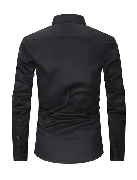 Erkek Klasik Uzun Kol Gömlek Micro BGL-ST03497 - Resim 7