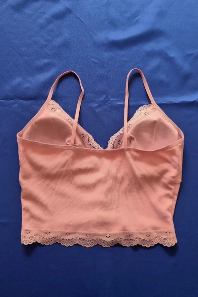 Moda Kadın Pedli Büstiyer Crop - Resim 12