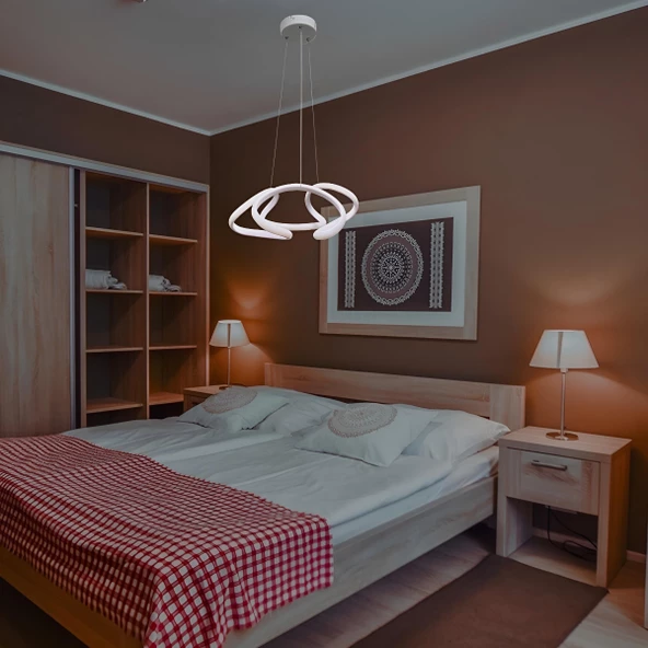 D-light Vero Ledli Avize Beyaz - Resim 2