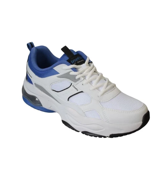 KİNETİX Ekek Beyaz X-Soft Yumuşak Havalı Taban Fileli Bağcıklı Sneaker Spor Ayakkabı ürün görseli 1