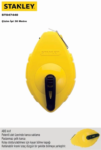 STANLEY ST047440 30mt ÇİZİM İPİ (ÇIRPI) - Resim 2