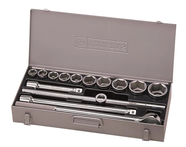 İZELTAŞ 3/4" ALTI KÖŞE LOKMA TAKIMI 14 PARÇA ürün görseli 1