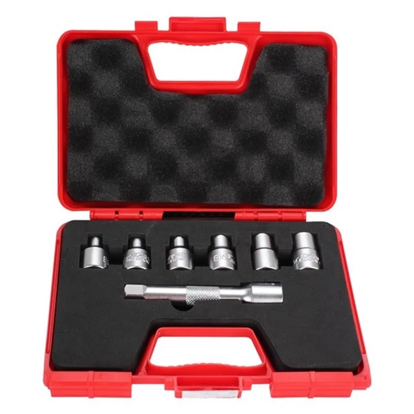 İZELTAŞ 1/2" STAR (TORX) LOKMA ANAHTAR TAKIMI 7 PARÇA ürün görseli 1