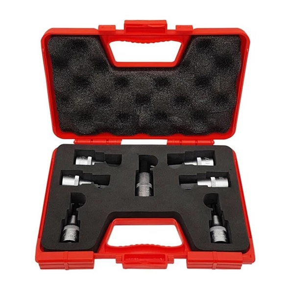 İZELTAŞ 1/2" LOKMALI ALLEN UÇ TAKIMI 60mm 7 PARÇA ürün görseli 1