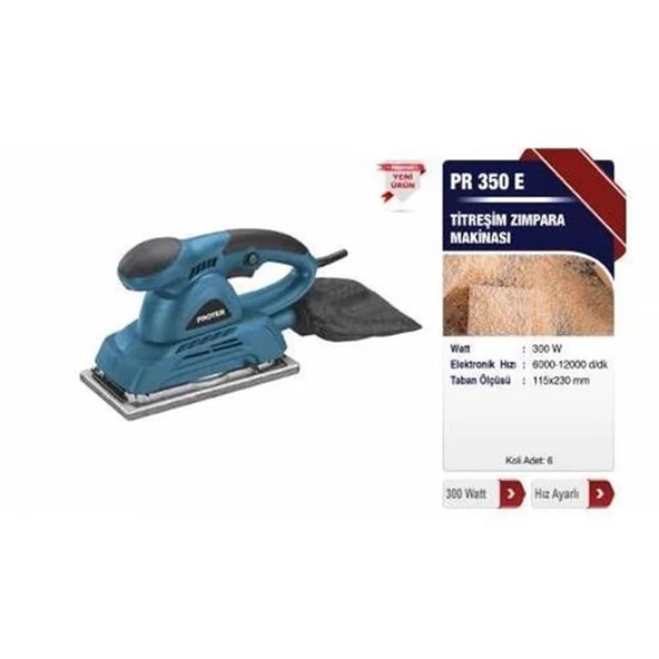 PROTER PR350E TİTREŞİM ZIMPARA MAKİNASI - Resim 2