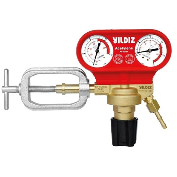 YILDIZ 5312S ASETİLEN KELEPÇELİ BASINÇ DÜŞÜRÜCÜ ürün görseli 1