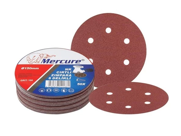 150mm 120 KUM DELİKLİ CIRT ZIMPARA ürün görseli 1