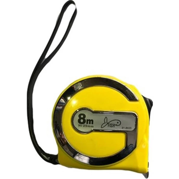 FİSH ÇELİK ŞERİT METRE 8M X 25MM MIKNATISLI ürün görseli 1