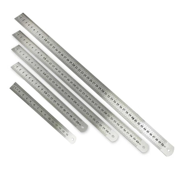 60cm ÇELİK CETVEL KALIN (EŞ DEĞER TABLOSU) ürün görseli 1