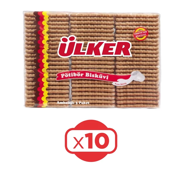 Ülker Pötibör Bisküvi 450 G x 10 Adet ürün görseli 1