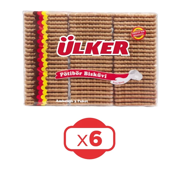 Ülker Pötibör Bisküvi 450 G x 6 Adet ürün görseli 1