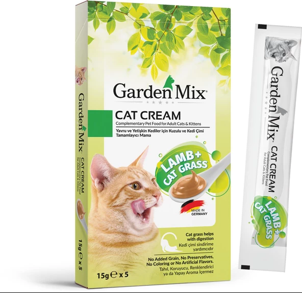 Garden Mıx Kedi Kreması Kuzu+kedi Otu 15gr x 5 Adet ürün görseli 1