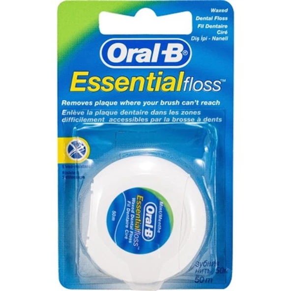 Oral-B Mumlu Diş İpi Essential Floss Naneli 50 m - İthal ürün görseli 1