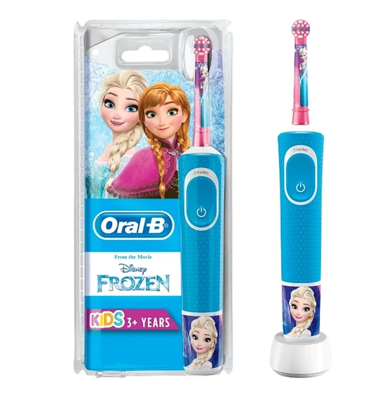 Oral-B Frozen Serisi Çocuk Şarjlı Diş Fırçası 3+ Yaş (Mavi) ürün görseli 1