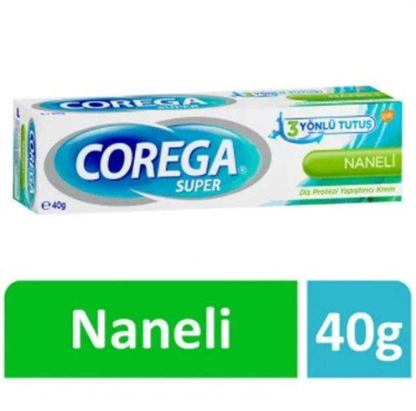 Corega Süper Protez Yapıştırıcı Naneli Krem 40 gr ürün görseli 1