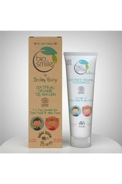Bio Smile Organik Diş Macunu Tutti Frutti & Aloe Vera +3 Yaş 75 ml ürün görseli 1