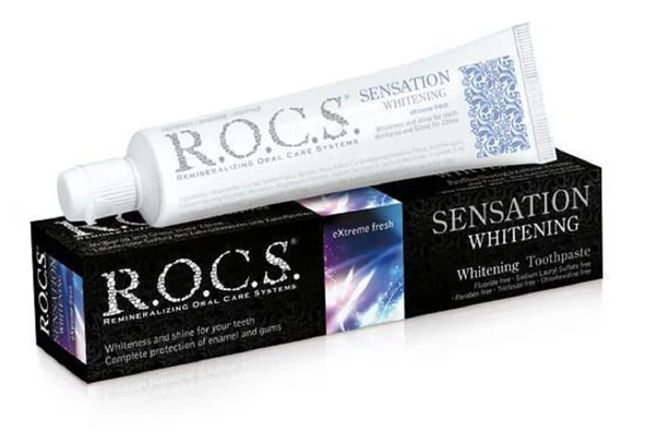 Rocs Sensation Whitening Beyazlatıcı Parlatıcı Diş Macunu 60 ml ürün görseli 1