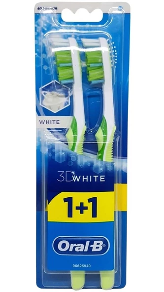 Oral-B Diş Fırçası 3D White Medium 1+1 ürün görseli 1