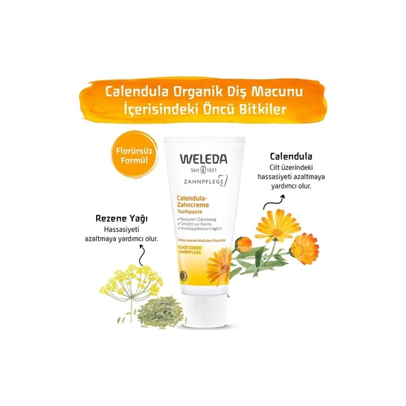 Weleda Calendula Diş Macunu 75 ml - Eski Ambalaj ürün görseli 1